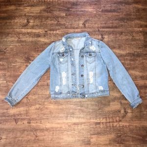 SOLD Distressed Denim Jacket